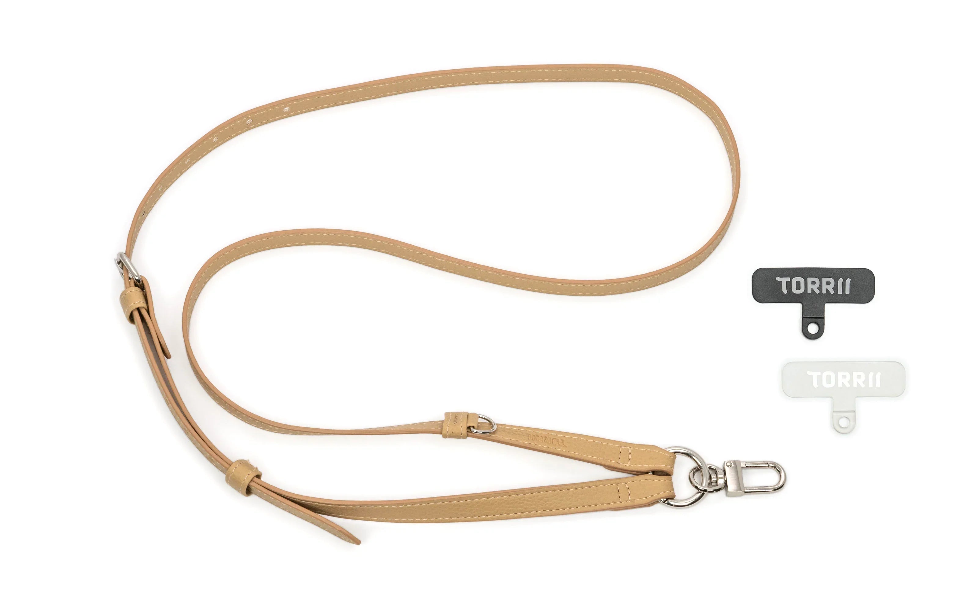 Torrii Knotty Leather Crossbody Strap – Khaki - Tashqila Torrii Knotty Leather Crossbody Strap – Khaki - Tashqila